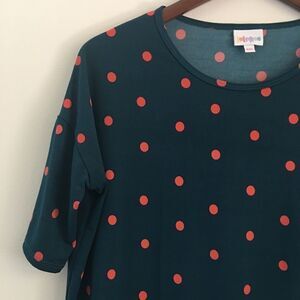 LuLaRoe polka dot Irma high low tunic | Size XXS